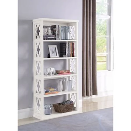 Relaxed Vintage Bookcase with 5 Shelves